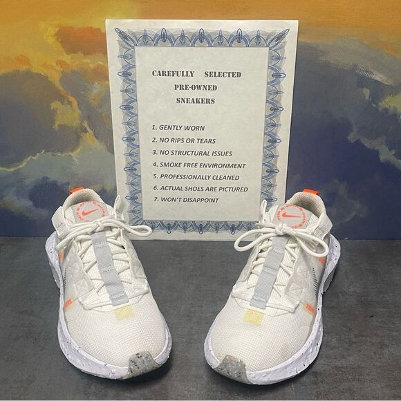 Nike Crater Impact Women's Summit White Grey Fog Sneakers Size 7 - Picture 2 of 16